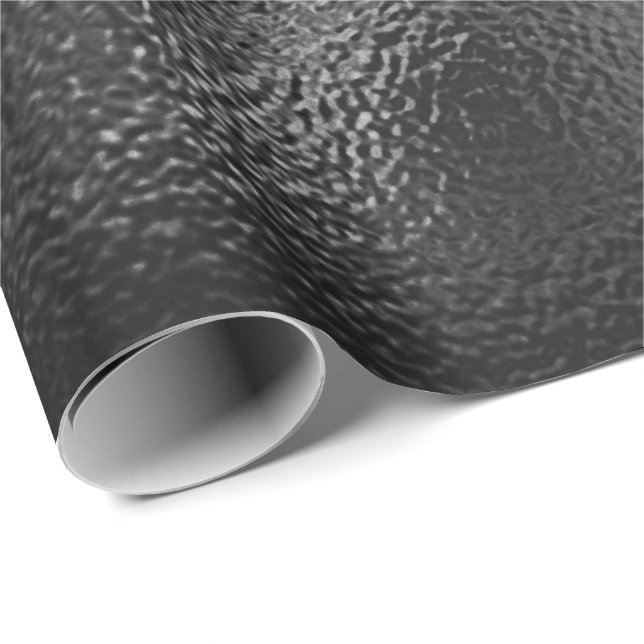 Black Glam Glas Metallic Corporate Industrial VIP Geschenkpapier (Rolleneckpunkt)