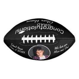 Black Glückwunsch Grad Abschluss Foto Football