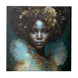 Black Goddess Fantasy Art Fliese