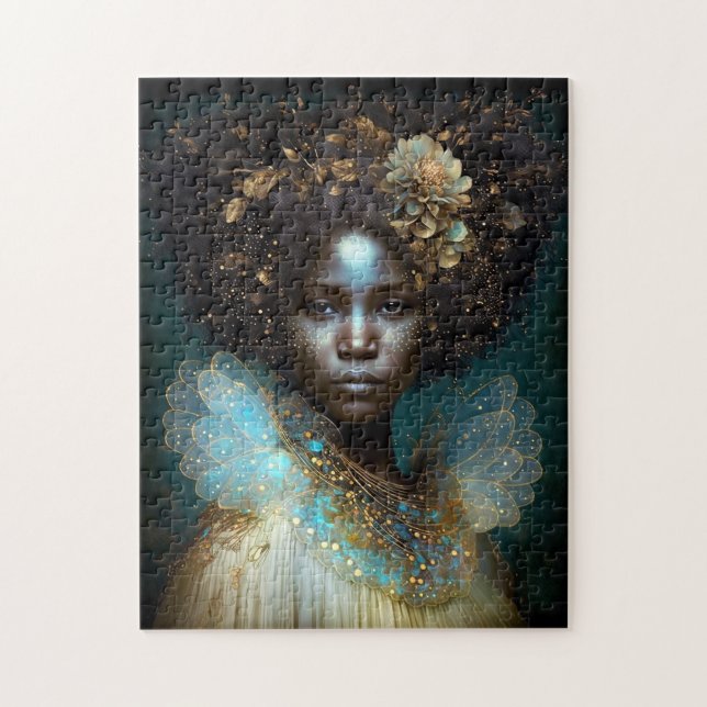 Black Goddess Fantasy Art Puzzle (Vertikal)