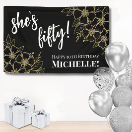 Black Gold 50. Geburtstag Banner