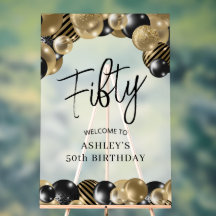 Black Gold 50. Geburtstag Willkommen