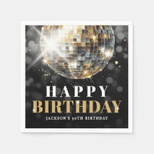 Black Gold 50th Birthday Party