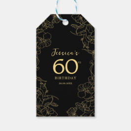 Black Gold 60. Geburtstag Geschenkanhänger