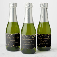 Black & Gold 70. Geburtstag Weinkeller