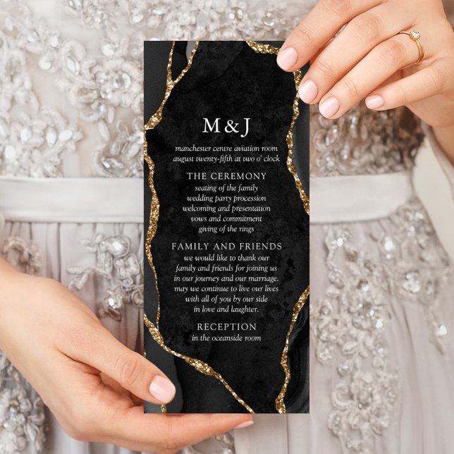 Black & Gold Achat-Programm Werbekarte (Von Creator hochgeladen)