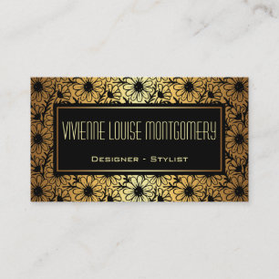 Black & Gold Adventure Muster Visitenkarte