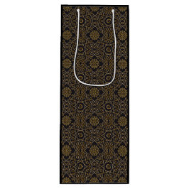 Black & Gold Arabesque Weinbeutel Geschenktüte Für Weinflaschen