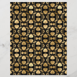 Black & Gold Art Deco Buchblatt