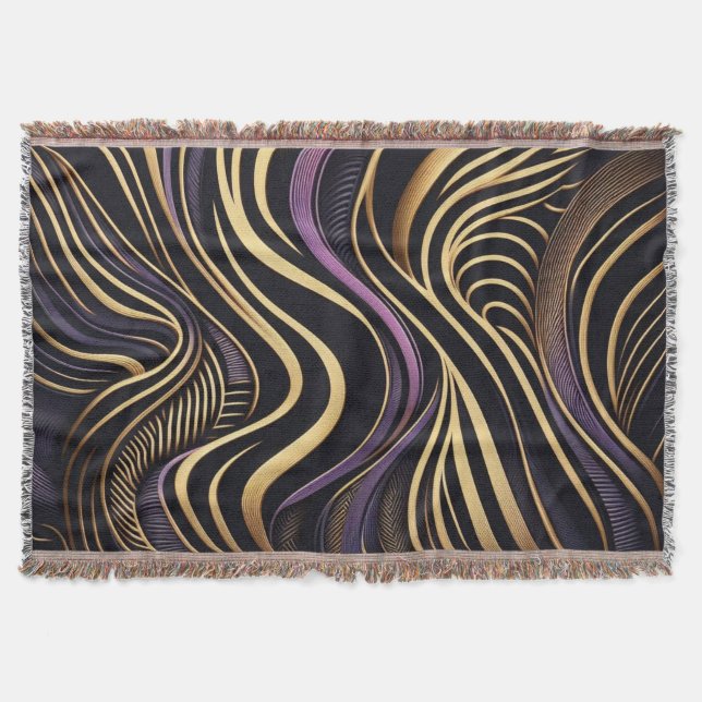 Black gold Artemis Zebra Decke (Vorderseite)