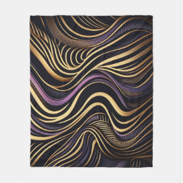 Black gold Artemis Zebra Fleecedecke