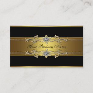 Black Gold Black Business Cards Visitenkarte
