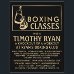 Black & Gold Boxhandschuhe, Boxklassenwerbung Flyer<br><div class="desc">Black & Gold Boxhandschuhe,  Boxing Class Advert Flyer vom Business Card Store.</div>
