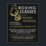 Black & Gold Boxhandschuhe, Boxklassenwerbung Flyer<br><div class="desc">Black & Gold Boxhandschuhe,  Boxing Class Advert Flyer vom Business Card Store.</div>