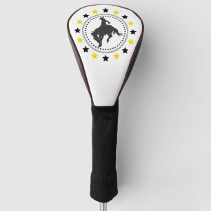Black Gold Bucking Horse Golf Headcover