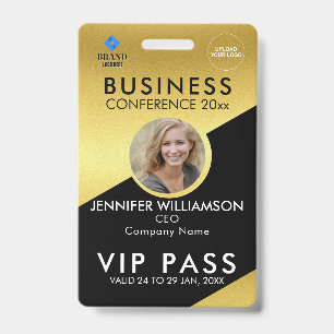 Black Gold Business Conference Foto ID Ausweis