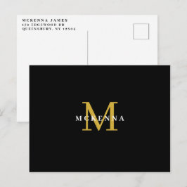 Black Gold Business Kunde Vielen Dank Postkarte