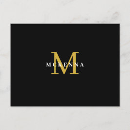 Black Gold Business Kunde Vielen Dank Postkarte