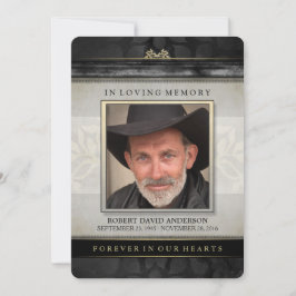 Black Gold Contemporary Beileid Dankeschön Card Dankeskarte