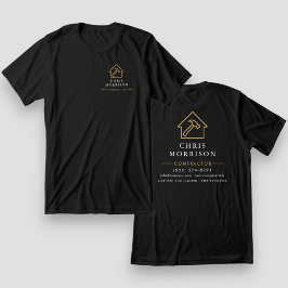 Black Gold Contractor Home Repair Tri-Blend Shirt
