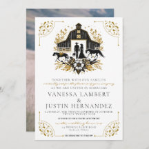 Black & Gold Country Wedding