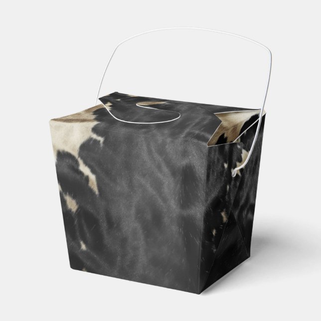 Black Gold Creme Western Cowhide Geschenkschachtel (Vorderseite)