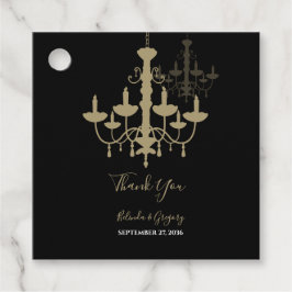 Black Gold Cronier Wedding Geschenk Geschenkanhänger