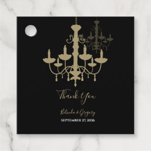 Black Gold Cronier Wedding Geschenk Geschenkanhänger