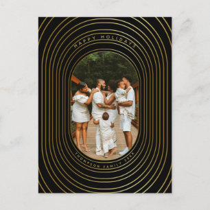 Black Gold Custom Foto Family Weihnachten