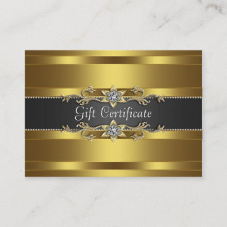 Black Gold Diamond Gold Geschenkgutschein Rabattkarte