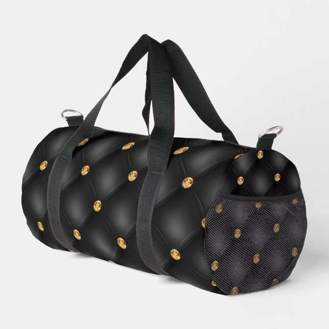 Black Gold Diamonds gespannt Duffle Bag (Rechte Ecke)