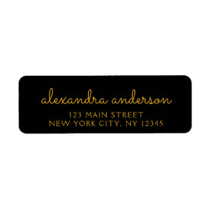 Black Gold Elegante Script Typografy Wedding Event