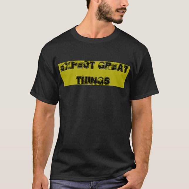 Black Gold ERWARTEN GROSSE DINGE Männer T - Shirt (Vorderseite)