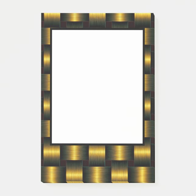 Black Gold Frame Post-it® Notes Post-it Klebezettel (Vorderseite)