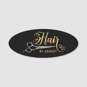 Black & Gold Friseursalon Business Namensschild