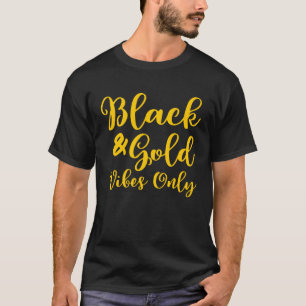 Black Gold Game Day Group für High School Football T-Shirt
