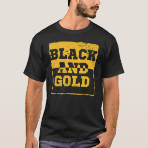 Black Gold Game Day Group Shirt für High School fo