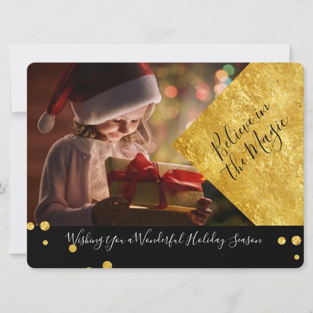 Black & Gold glauben an das magische Weihnachtsfes (Vorderseite)