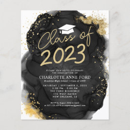 Black Gold Glitzer Alkohol Tinte Abschluss