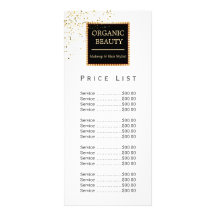 Black & Gold Glitzer Glitzer Beauty Salon