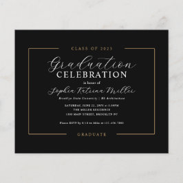 Black Gold Graduate Graduate Party