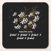 Black Gold Group Friends Joint Birthday