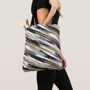 Black Gold Imitate Glitzer Moderner Abstrakt