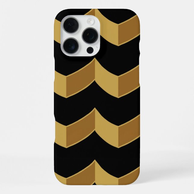 Black Gold iPhone Hülle (Rückseite)