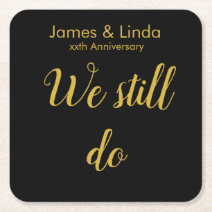 Black Gold Jubiläum Neuerung noch immer Rechteckiger Pappuntersetzer