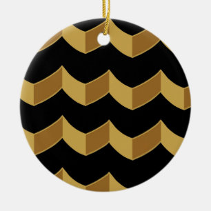 Black Gold Keramik Ornament