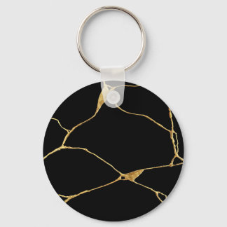 Black Gold Kintsugi Ancient Kintsukuroi Schlüsselanhänger