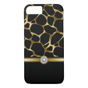 Black Gold Leopard Animal Print Case-Mate iPhone Hülle