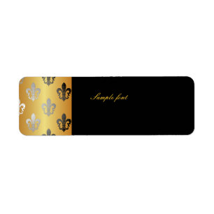 Black Gold Lilie en oro