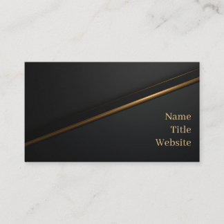 Black Gold Luxury Business Card Visitenkarte